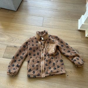 Abercrombie Leather and Fur Jacket